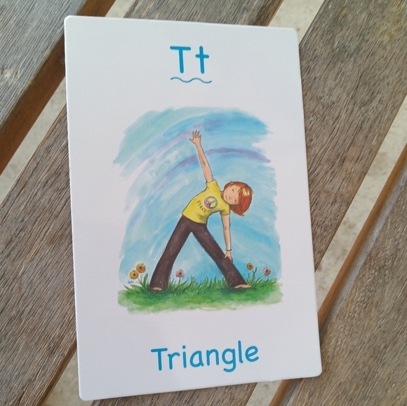 The ABCs of Yoga for Kids: 56 Learning Cards Fitness Exercise Health - Picture 2 of 3